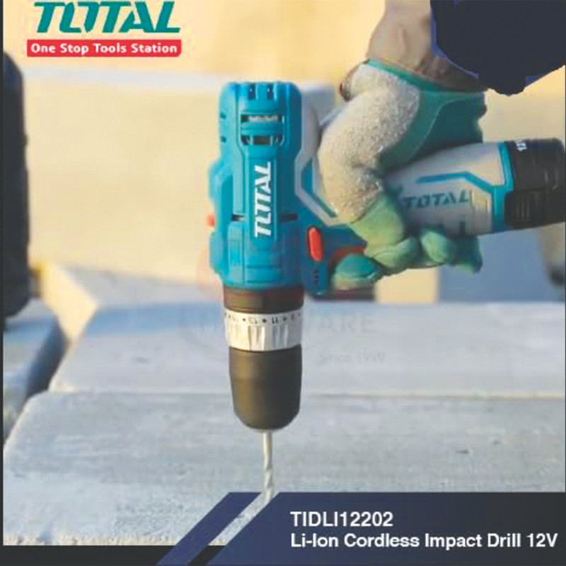پیچ گوشتی شارژی 12 ولت توتال مدل TIDLI-12202-12V