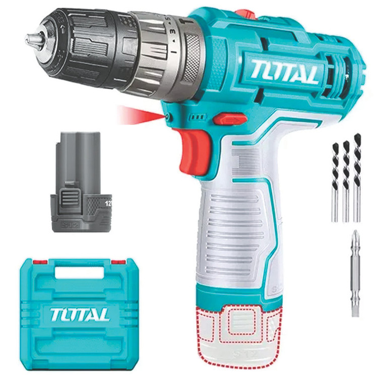 پیچ گوشتی شارژی 12 ولت توتال مدل TIDLI-12202-12V