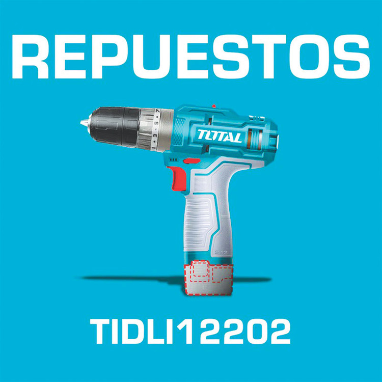 پیچ گوشتی شارژی 12 ولت توتال مدل TIDLI-12202-12V