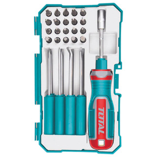 پیچ گوشتی و سر پیچ گوشتی توتال مدل TACSD30306 مجموعه 30 عددی