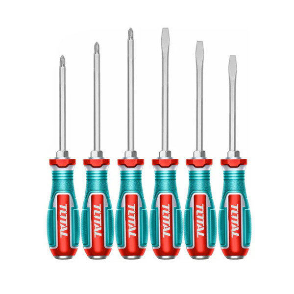 پیچ گوشتی ضربه خور توتال مدل TGTST0606 مجموعه 6 عددی