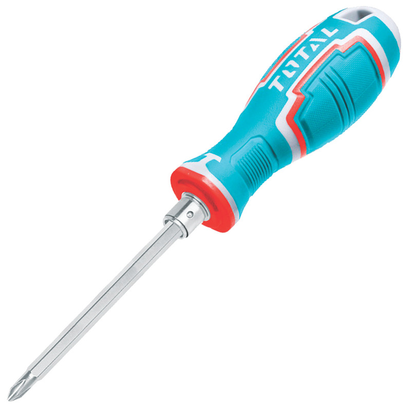 پیچ گوشتی یک سر چهارسو یک سر دو توتال مدل THT-250226 سایز 250 میلی متر