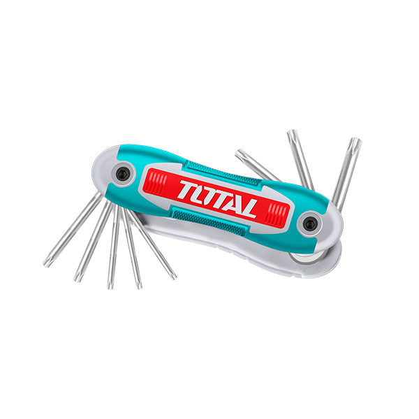 آچار ستاره‌ای چاقویی توتال مدل THT106184 مجموعه 9 عددی
