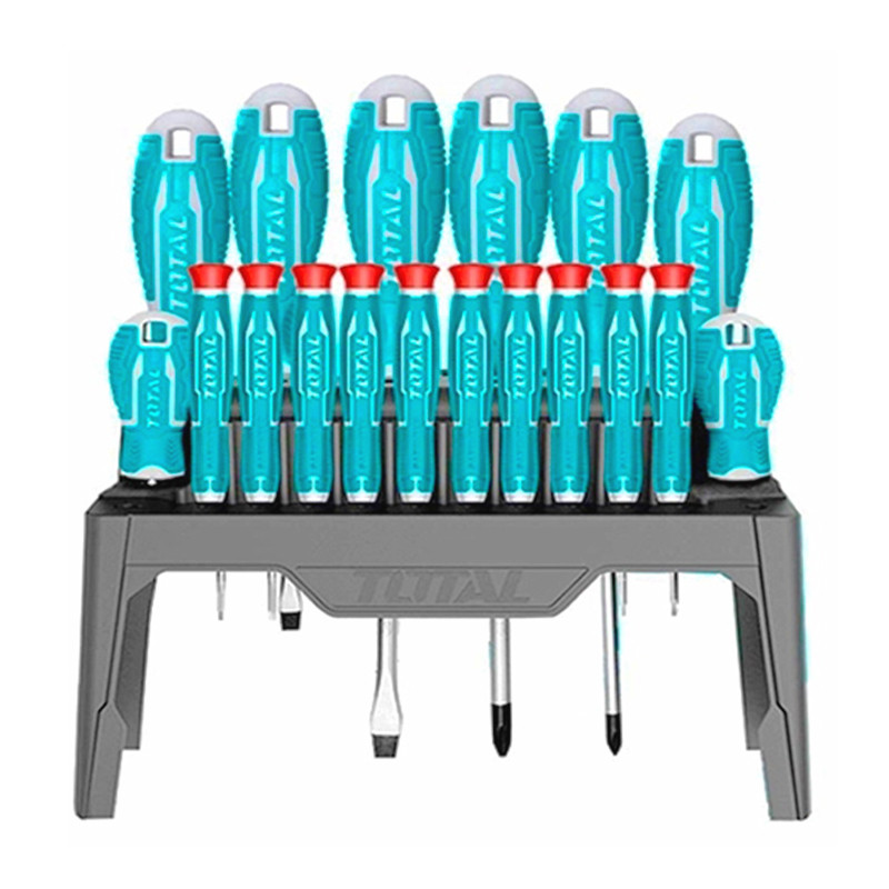پیچ گوشتی توتال مدل THT-250618 مجموعه 18 عددی