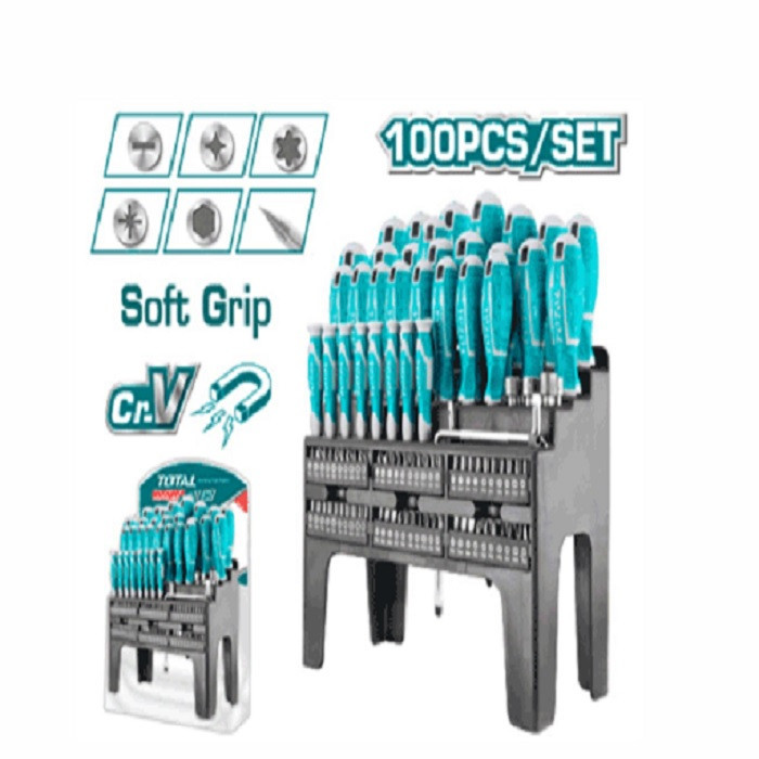 پیچ گوشتی توتال مدل THT2506100 بسته 100 عددی