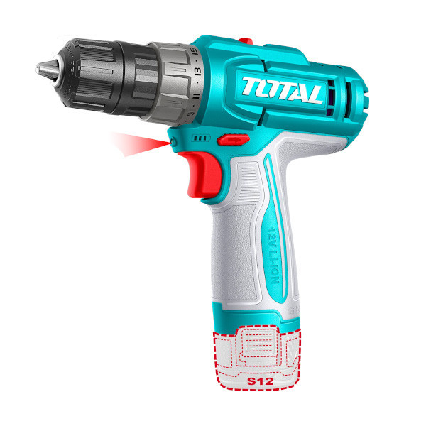 دریل پیچ گوشتی شارژی 12 ولت توتال مدل TDLI122061